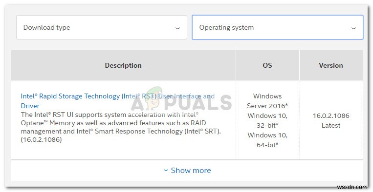 Khắc phục:iaStorA.sys Blue Screen 