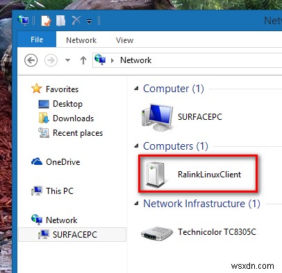 Tại sao RalinkLinuxClient hiển thị trong mạng Windows 