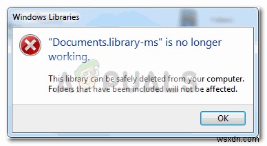 Khắc phục:Documents.library-ms không hoạt động 