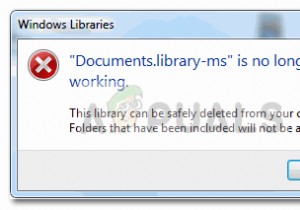 Khắc phục:Documents.library-ms không hoạt động 