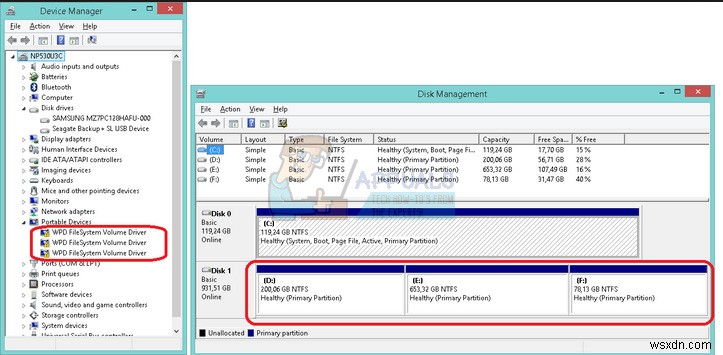 Khắc phục:WPD FileSystem Volume Driver (Mã 10) hoặc Dấu chấm than màu vàng 