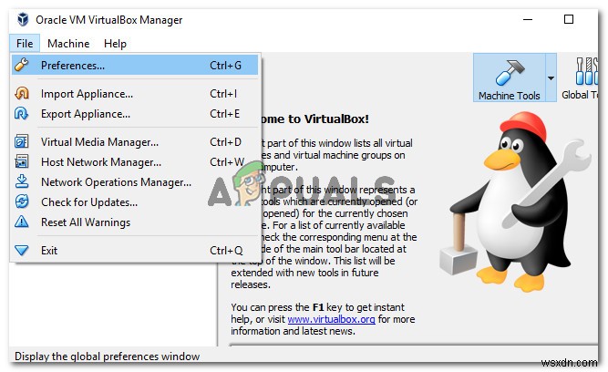 Cách thoát Chế độ mở rộng VirtualBox 