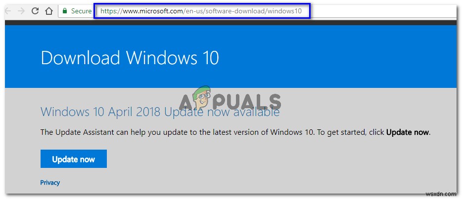 Trình cài đặt ngoại tuyến Windows 10 