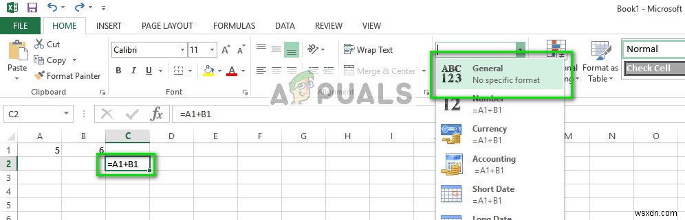 Khắc phục:Công thức Excel không hoạt động