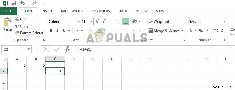 Khắc phục:Công thức Excel không hoạt động