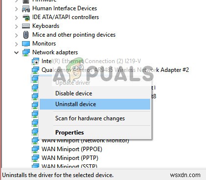 Khắc phục:Windows không thể tìm thấy Trình điều khiển cho Bộ điều hợp mạng của bạn 