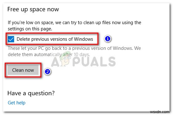 Cách xóa thư mục windows.old trên Windows 10 