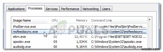 Msfeedssync.exe là gì? 