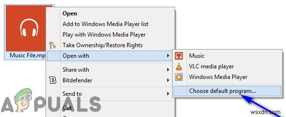 Cách đặt Windows Media Player làm mặc định 