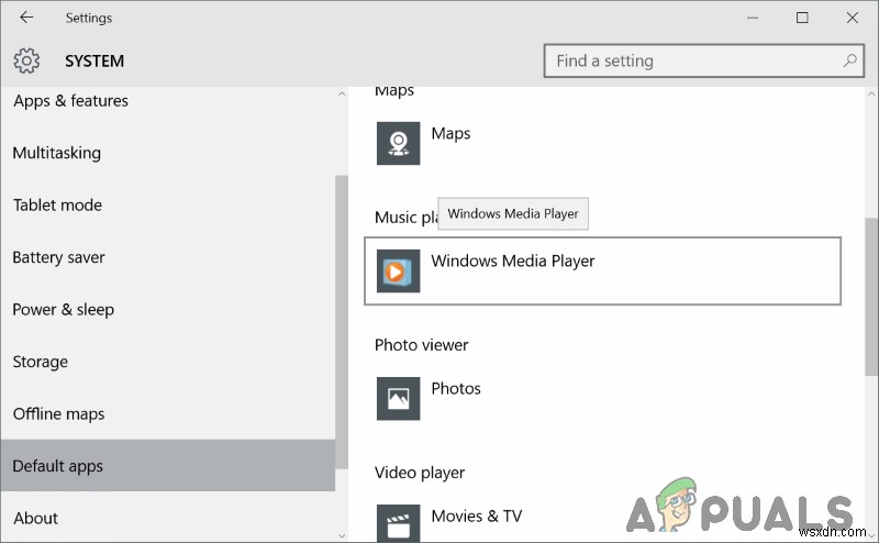 Cách đặt Windows Media Player làm mặc định 