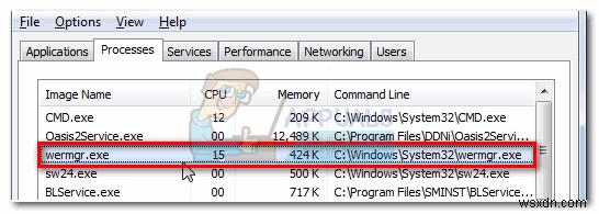 wermgr.exe là gì