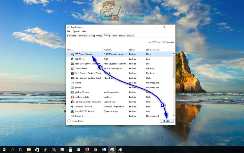 Cách tắt bàn di chuột trên Windows 10 