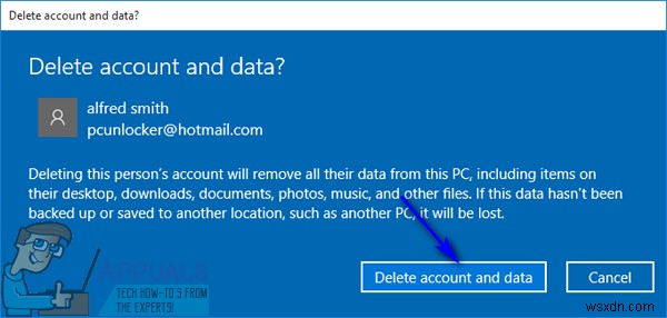 Cách xóa tài khoản Microsoft khỏi Windows 10 