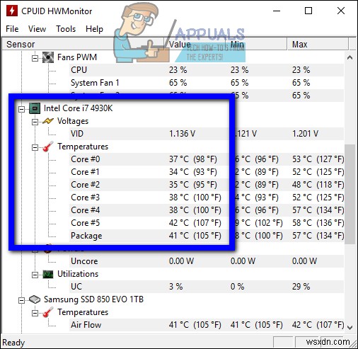 Cách kiểm tra nhiệt độ CPU trên Windows 10 