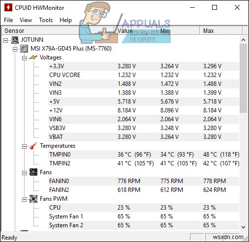 Cách kiểm tra nhiệt độ CPU trên Windows 10 