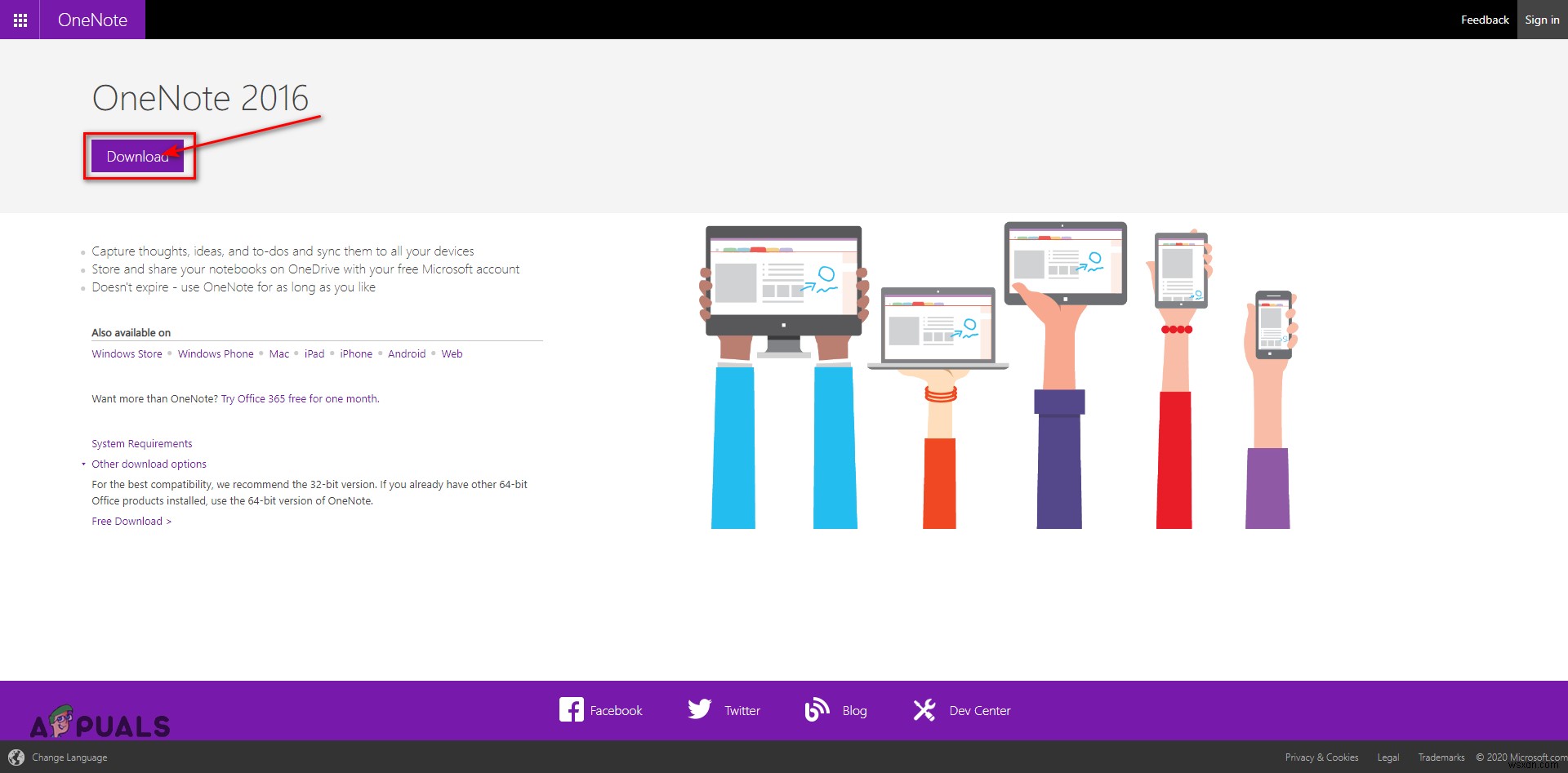 Cách cài đặt OneNote 2016 thay vì OneNote 