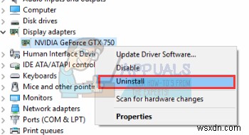 Khắc phục:NVIDIA Code 43 (Windows đã dừng thiết bị này vì nó đã báo cáo sự cố) 