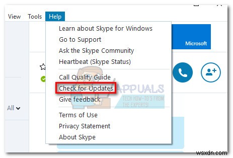 Khắc phục:Skype không có đủ bộ nhớ để xử lý lệnh này