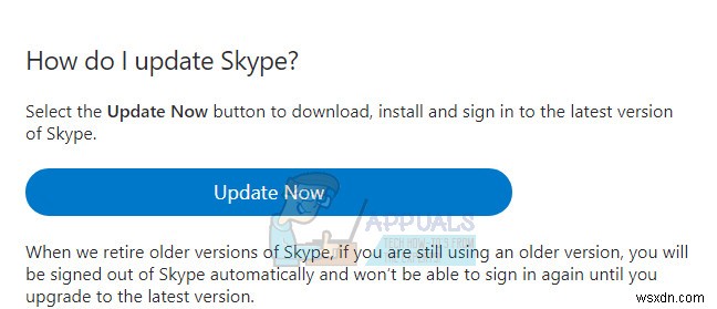 Khắc phục:Skype không có đủ bộ nhớ để xử lý lệnh này