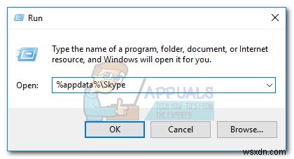 Khắc phục:Skype không có đủ bộ nhớ để xử lý lệnh này
