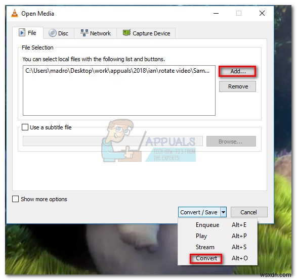 Cách xoay video cho Windows Media Player 