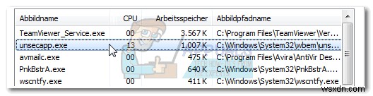 Là gì:Unsecapp.exe  Gọi lại không đồng bộ cho ứng dụng khách WMI  