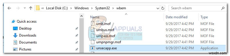 Là gì:Unsecapp.exe  Gọi lại không đồng bộ cho ứng dụng khách WMI  