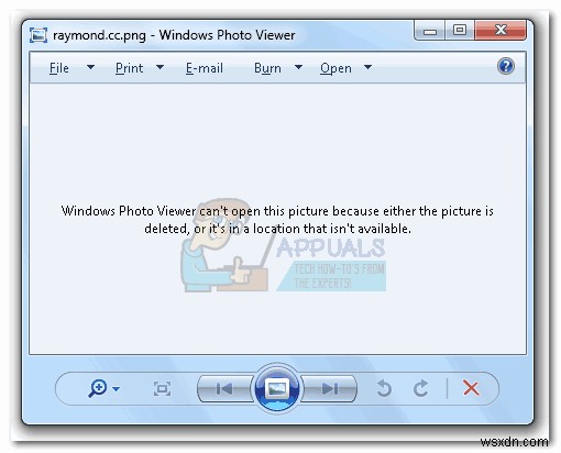 Khắc phục:Windows Photo Viewer không thể mở ảnh này 