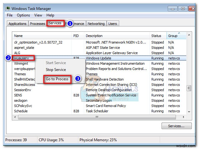 Khắc phục:Trình cài đặt độc lập của Windows Update bị kẹt khi Tìm kiếm bản cập nhật 