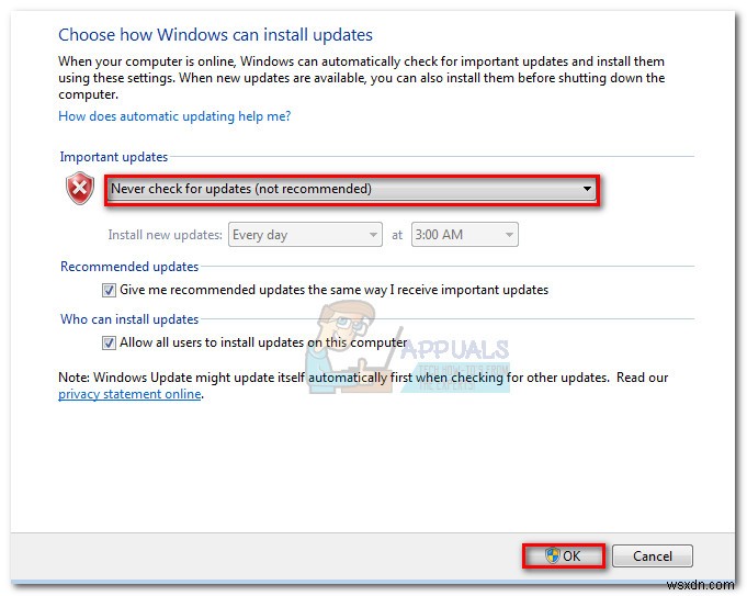 Khắc phục:Trình cài đặt độc lập của Windows Update bị kẹt khi Tìm kiếm bản cập nhật 