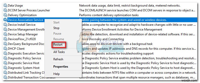 Khắc phục:dasHost.exe Sử dụng bộ nhớ và CPU cao 