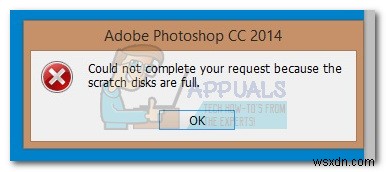 Cách sửa lỗi Photoshop  đĩa xước đầy  