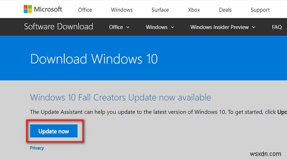 Khắc phục:Bản cập nhật Windows 10 1709 không cài đặt được 