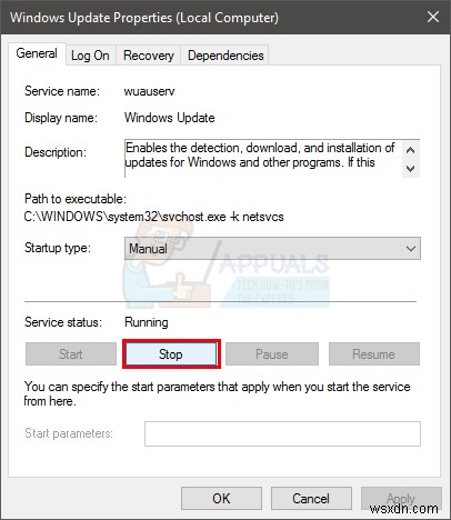 Khắc phục:Windows Update bị mắc kẹt ở mức 0% 