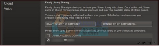 Chia sẻ thư viện Steam 