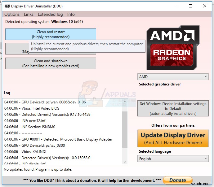 Cách khắc phục lỗi AMD 1603 