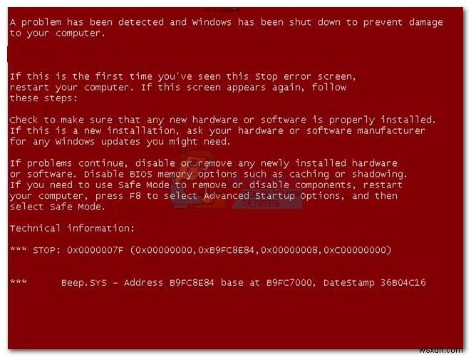 Cách khắc phục màn hình đỏ chết chóc (RSOD) trong Windows 