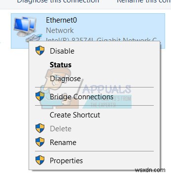 Khắc phục:Bản cập nhật Windows 10 Creators Không có kết nối Internet 