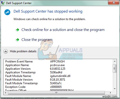Cách khắc phục Trung tâm hỗ trợ của Dell đã ngừng hoạt động 