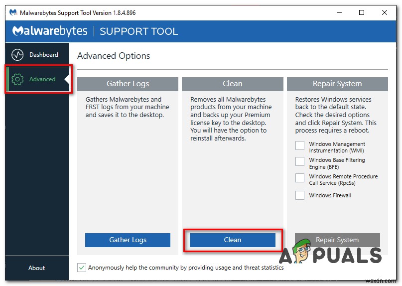 Cách khắc phục  malwarebyte không thể kết nối dịch vụ  