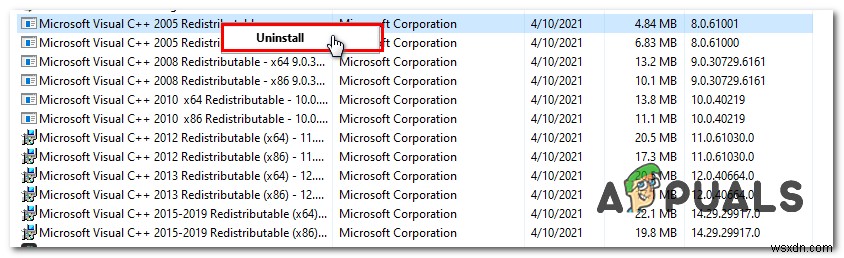 Khắc phục:Lỗi thư viện thời gian chạy Microsoft Visual C ++ trong Windows 10 