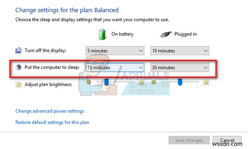 Khắc phục:Windows 10 không tự động ngủ 