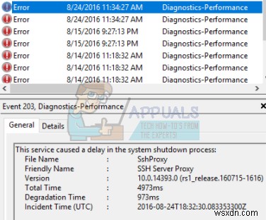 Khắc phục:Windows 10 mất vĩnh viễn để tắt máy 