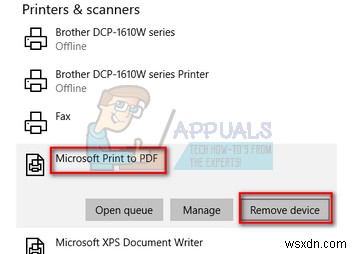 Cách thêm hoặc xóa Microsoft Print sang PDF 