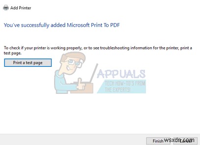 Cách thêm hoặc xóa Microsoft Print sang PDF 