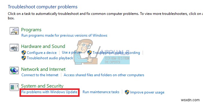 Khắc phục:Đã phát hiện lỗi cơ sở dữ liệu cập nhật Windows có thể xảy ra 