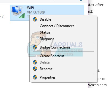 Khắc phục:Không có kết nối Internet trên Windows 10 