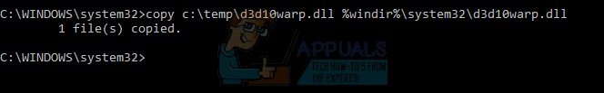 Cách sửa tệp D3D10Warp.dll bị hỏng 