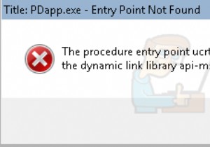 Cách khắc phục Điểm nhập thủ tục ucrtbase.termina bị thiếu hoặc không thể định vị được 
