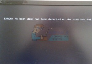 Cách khắc phục Không phát hiện ra đĩa khởi động hoặc đĩa bị lỗi 